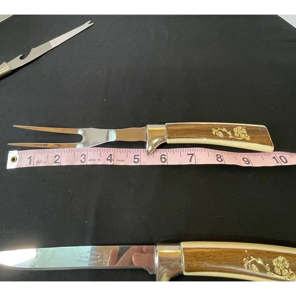 Vintage MCM Lifetime Cutlery‎ Fleur D'Or Serving & Carving Set Sheffield England